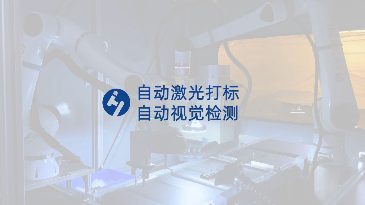 自动激光打标+自动视觉检测筛选